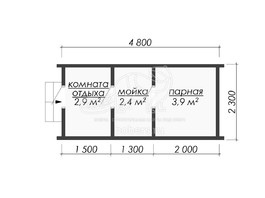 3d проект МБ024 - планировка 1 этажа</div>