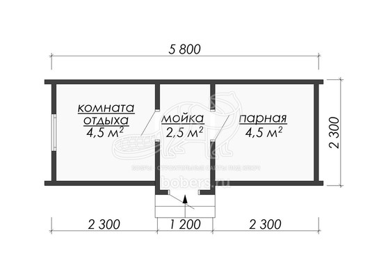 3d проект МБ026 - планировка 1 этажа</div>