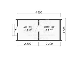 3d проект МБ031 - планировка 1 этажа