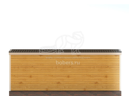 3d проект МБ040 - фасад 3