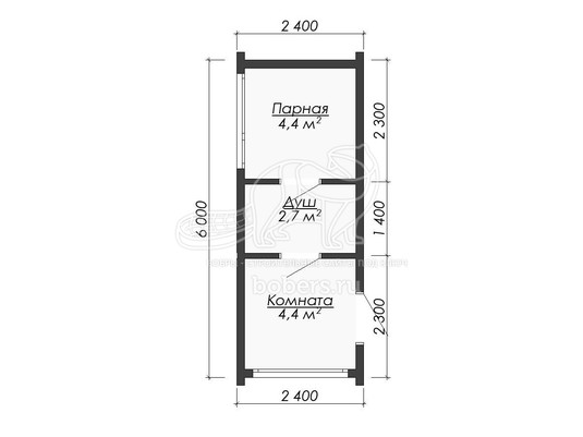 Готовый 3d проект МБ043 - планировка 1 этажа</div>